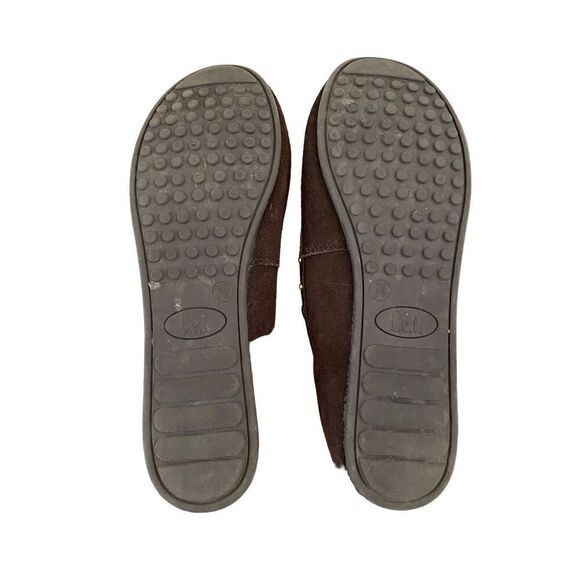 L.E.I. Fallon Leather Moccasin Slippers Shoes Fringe Studded Boho Bohemian - Picture 4 of 6